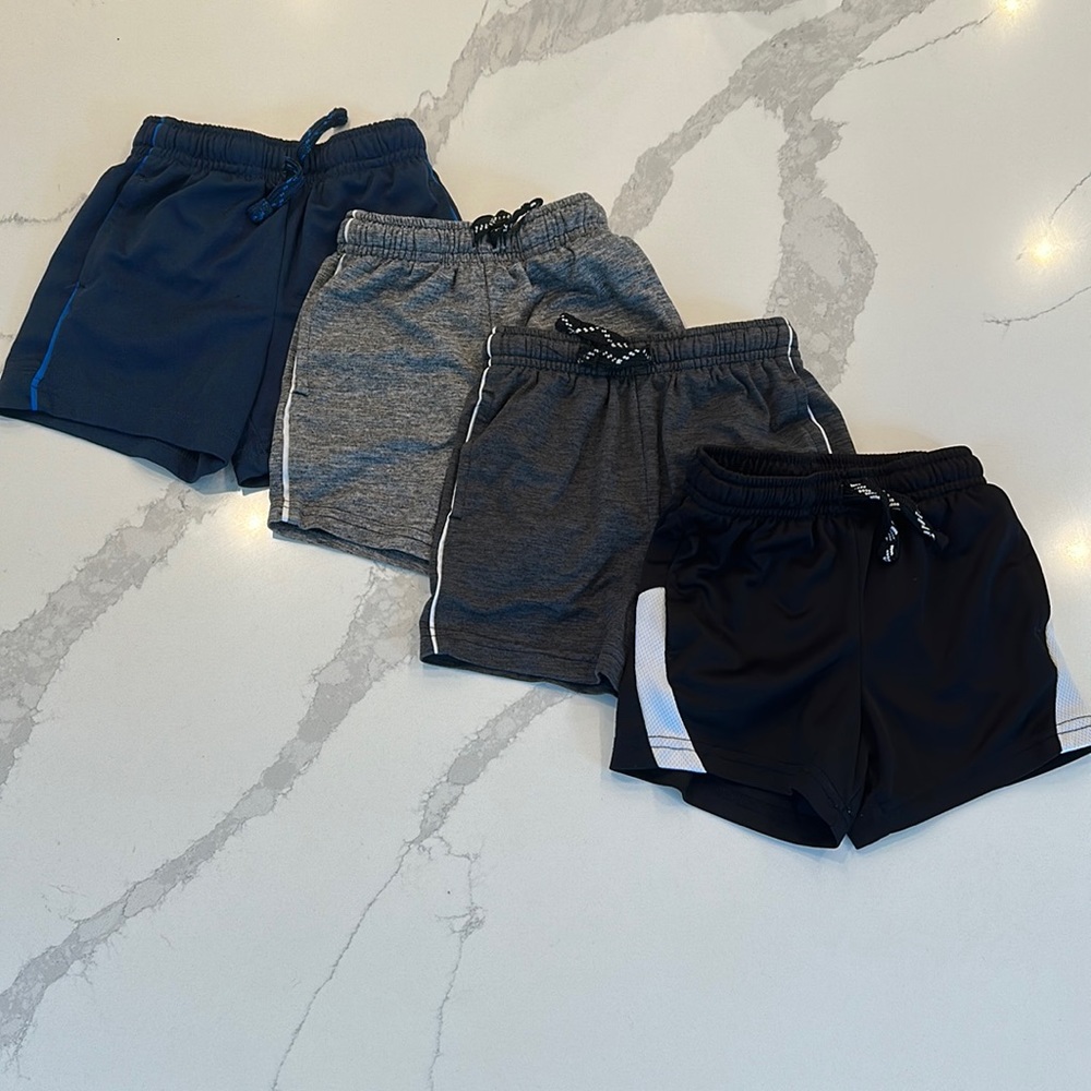 Jumping beans active boys shorts. Size 18 months. Four pair.